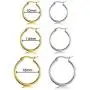 8 Pairs 18k Gold Plated Small Round Hoop Earrings Set Stainless Steel Hypoallergenic Nickel Free Cute Huggie Earrings for Women Girls 10 14 16MM EXGOX 8 Pairs 18k Gold Plated Small Round Hoop Earrings Set Stainless Steel Hypoallergenic Nickel Free Cute Huggie Earrings for Women Girls 10 14 16MM EXGOX