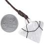 Yatming Crystal Pyramid Pendant Necklace for Women and Men with Adjustable Nylon Rope, Healing Stone Pendant Pendulum for Divination Meditation Chakra Balancing