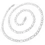 925 Italian Sterling Silver 2.5mm - 10.5mm Solid Figaro Chain, FREE Microfiber Cloth, ITProLux Link Necklace & Bracelet, Giorgio Bergamo 925 Italian Sterling Silver 2.5mm - 10.5mm Solid Figaro Chain, FREE Microfiber Cloth, ITProLux Link Necklace & Bracelet, Giorgio Bergamo