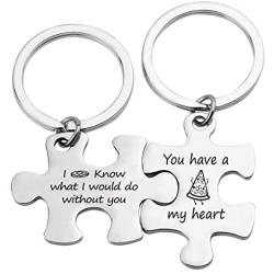 Eigso Couples Pizza Keychain I Know What I Would Do Without You Gift for Pizza Lover Food Lover Jewelry