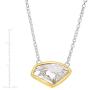 Silpada Dazzler Necklace with Crystal in Sterling Silver & Brass