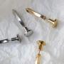Punk Nails Earrings 316L Titanium Steel Puncture Piercing Exaggerated Screw Stud Earrings for Men Jewelry