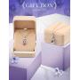 HXZZ Fine Jewelry Natural Gemstone Gifts for Women Sterling Silver Swiss Blue Topaz Amethyst Citrine Pendant Necklace