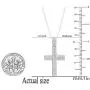 Dazzlingrock Collection 0.35 Carat (ctw) 10K Gold Round Diamond Ladies Cross Pendant 1/3 (Silver Chain Included) Dazzlingrock Collection 0.35 Carat (ctw) 10K Gold Round Diamond Ladies Cross Pendant 1/3 (Silver Chain Included)