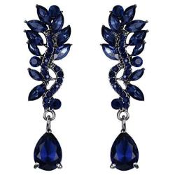 EVER FAITH Womens Austrian Crystal Elegant Chandelier Teardrop Dangle Earrings for Bridal, Prom