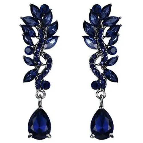 EVER FAITH Womens Austrian Crystal Elegant Chandelier Teardrop Dangle Earrings for Bridal, Prom