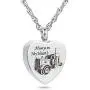 Always in my heart Urn Necklace for Ashes Trucker Memory Pendant Cremation Jewelry Always in my heart Urn Necklace for Ashes Trucker Memory Pendant Cremation Jewelry