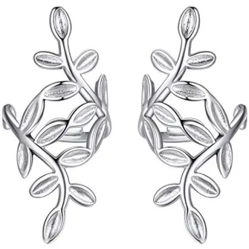Silvora Sterling Silver Non-Piercing Ear Cuff Earrings, Helix Cartilage Cuff Earrings Set for Women Teen Girls with Delicate Brand Packaging Silvora Sterling Silver Non-Piercing Ear Cuff Earrings, Helix Cartilage Cuff Earrings Set for Women Teen Girls with Delicate Brand Packaging