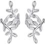 Silvora Sterling Silver Non-Piercing Ear Cuff Earrings, Helix Cartilage Cuff Earrings Set for Women Teen Girls with Delicate Brand Packaging