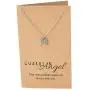 Quan Jewelry Guardian Angel Necklace with Greeting Card, Christmas Gifts for Women Quan Jewelry Guardian Angel Necklace with Greeting Card, Christmas Gifts for Women