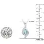 Dazzlingrock Collection 10X5 MM Marquise Gemstone & Round White Diamond Ladies Infinity Pendant (Silver Chain Included), Sterling Silver Dazzlingrock Collection 10X5 MM Marquise Gemstone & Round White Diamond Ladies Infinity Pendant (Silver Chain Included), Sterling Silver