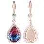 Jertom 14k Gold Plated Copper Teardrop Ab Stone Cubic Zirconia Rhinestone Crystal Hook Dangling Earrings for Women Girls Jertom 14k Gold Plated Copper Teardrop Ab Stone Cubic Zirconia Rhinestone Crystal Hook Dangling Earrings for Women Girls