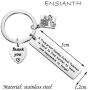 ENSIANTH Sunday School Teacher Keychain A Truly Great Sunday School Teacher is Hard to Find Harder to Leave Keychain Teacher Appreciation Gift