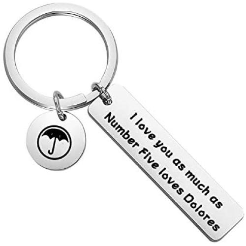 FAADBUK The Umbrella Academy Inspired Gift I Love You As Much As Number Five Loves Dolores Number 5 Fans Gift Gift for Girlfriend Wife