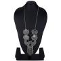 Efulgenz Boho Indian Tribal Gypsy Oxidized Silver Vintage Retro Pendant Tassel Chain Necklace Jewelry