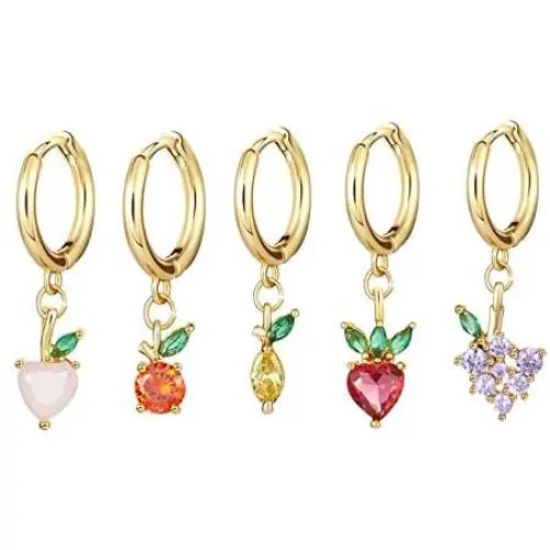 yfstyle Huggie Hoop Earrings Set Cuban Zircon Safety Pin Earrings for Women Girls Gold Silver Dangle Earrings with Butterfly Snake Star Moon Cherry Charms Mother’s Day Valentine’s Day Gifts yfstyle Huggie Hoop Earrings Set Cuban Zircon Safety Pin Earrings for Women Girls Gold Silver Dangle Earrings with Butterfly Snake Star Moon Cherry Charms Mother’s Day Valentine’s Day Gifts