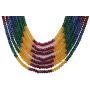Ratnavali Jewels Multi Color 7 Line Quartz Beads Strand Jewelry Necklace Women