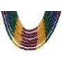 Ratnavali Jewels Multi Color 7 Line Quartz Beads Strand Jewelry Necklace Women