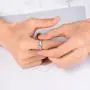 King Will Mens 4mm 6mm 8mm Silver/Rose Gold Tungsten Carbide Ring Inlaid Triangle White/Blue Opal Sticker Dome Wedding Engagement Band King Will Mens 4mm 6mm 8mm Silver/Rose Gold Tungsten Carbide Ring Inlaid Triangle White/Blue Opal Sticker Dome Wedding Engagement Band