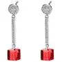 Cube Swarovski Crystal Drop Long Dangle Earrings for Women 925 Sterling Silver Post Hypoallergenic Jewelry Cube Swarovski Crystal Drop Long Dangle Earrings for Women 925 Sterling Silver Post Hypoallergenic Jewelry