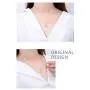 Cute Bunny Rabbit On The Moon Pendant Necklace for Women Teen Girls Kids S925 Sterling Silver Hypoallergenic Dainty Tiny Crescent Choker 18'' Chain Collar Delicate Animal Jewelry Gifts Box for Daughter