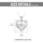 14k Gold Created Moissanite Heart Pendant Necklace for Women, Real Gold Anniversary Jewelry for Wife, Gifts for Her, 16-18 Inch 14k Gold Created Moissanite Heart Pendant Necklace for Women, Real Gold Anniversary Jewelry for Wife, Gifts for Her, 16-18 Inch