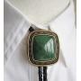 Bolo Tie for Men Turquoise Natural Stone Genuine Leather String Pendant Necklace Native Western Cowboy Bola Tie Jewelry