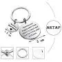 AKTAP Nanny Gifts Appreciation Keychain Nannies are Sent from Above to Teach and Care for Little Ones with Love Babysitter Jewelry Thank You Gift for Nanny