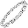 MagnetRX® Women’s Magnetic Therapy Bracelet - Arthritis & Carpal Tunnel Pain Relief Crystal Bracelets for Women - Adjustable Length with Sizing Tool (Silver) MagnetRX® Women’s Magnetic Therapy Bracelet - Arthritis & Carpal Tunnel Pain Relief Crystal Bracelets for Women - Adjustable Length with Sizing Tool (Silver)