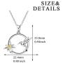 WINNICACA s925 Sterling Silver（Hummingbird&Lotus&Sunflower& Rose& Daisy&Bee&Tree of Life） Pendant Necklace Jewelry for Women Teens Birthday Gift