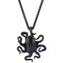 U7 Men Punk Jewelry Stainless Gold Plated Cool Ocean Animal Octopus Pendant & Chain