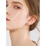 Besteel 12 Pairs 18g Stainless Steel Cubic Zirconia Stud Earrings for Women Men Tiny Cartilage Ear Piercings Helix Set Flat Screw Backs 2MM-6MM