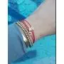 Red Protection Bracelets With Adjustable Closure and Synthetic Cubic Zircon Stones Jewish Star or Evil Eye Charms Red Protection Bracelets With Adjustable Closure and Synthetic Cubic Zircon Stones Jewish Star or Evil Eye Charms