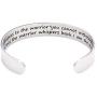 O.RIYA Encouragement Bracelet - Fate Whispers to The Warrior You Cannot Withstand The Storm and The Warrior Whispers Back I Sm The Storm, Inspirational Jewelry Gifts for Her