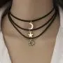 Yean Star Moon Choker Necklace Sun Pendant Necklaces Gold Layered Jewelry for Women and Girls(Pack of 3) Yean Star Moon Choker Necklace Sun Pendant Necklaces Gold Layered Jewelry for Women and Girls(Pack of 3)