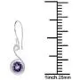 Orchid Jewelry Silver Overlay Solid Brass Dangle Earrings For Women Natural Round 2.20 Ct Purple Amethyst Gemstone Dangling Earring Hypoallergenic February Birthstone Valentines Birthday Gift For Her Orchid Jewelry Silver Overlay Solid Brass Dangle Earrings For Women Natural Round 2.20 Ct Purple Amethyst Gemstone Dangling Earring Hypoallergenic February Birthstone Valentines Birthday Gift For Her