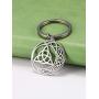 cooltime Stainless Steel Pendant Keychain Irish Celtic Knot Pentagram Good Luck Jewelry for Women