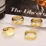 17 MILE 4 PCS Gold Chunky Dome Rings Set for Women 18K Real Gold Signet Polished Round Stacking Minimalist Ring Size 6-9 17 MILE 4 PCS Gold Chunky Dome Rings Set for Women 18K Real Gold Signet Polished Round Stacking Minimalist Ring Size 6-9