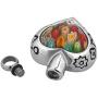 Q&Locket Heart Crystal Urn Necklaces for Ashes Stainless Steel Memorial Keepsake Cremation Jewelry