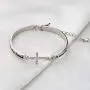 KUIYAI Footprints in The Sand Prayer Cross Bracelet Beautiful Poems Quote When You Saw Only One Set of Footprints It was Then That I Carried You Religious Jewelry Christian Gift