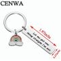 CENWA LGBTQ Gift LGBT Keychain Let Me Get One Thing Straight Im Not Rainbow Charm Jewelry Equality Gift Gay Pride Gift