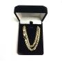 14K Yellow Gold Filled Solid Mariner Chain Necklace, 4.5 mm Wide