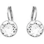 Swarovski Authentic Bella Rhodium Plated Charming White Pierced Mini Earrings Swarovski Authentic Bella Rhodium Plated Charming White Pierced Mini Earrings