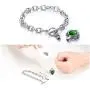 Feather Mother Heart Cremation Urn Bracelet Memorial Ashes Keepsake Chain Bracelets Ash Holders Jewelry