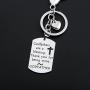 SEIRAA Godfathers are A Blessing Keychain Baptism Gift Christening Jewelry Gift for Godfather Religious Jewelry