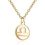Augonfever Zodiac Necklace Constellation Horoscope Jewelry Birthday for Women Girls