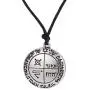 Solomon The Third Pentacle of Jupiter Pendant Necklace, Magical Talisman Jewelry (silver)