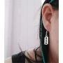 3 Pairs Gothic Razor Blade Dangle Earrings Set for Women Girls, Cute Handcuffs Shape Dangle Earrings Gothic Paper Clip Rock Earring Jewelry