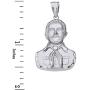 Sterling Silver Jesus Malverde Sinaloa Narco Saint Necklace