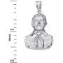 925 Sterling Silver Jesus Malverde Sinaloa Narco Saint Pendant